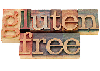 Image showing gluten free text