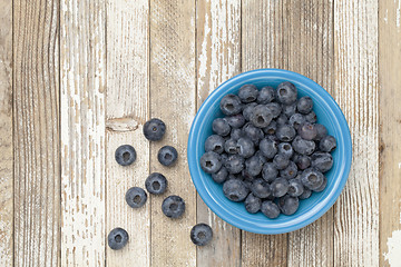 Image showing bowl of blueberries