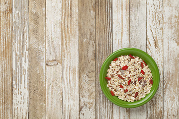 Image showing muesli cereal bowl