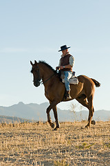 Image showing rider and his horse