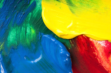 Image showing mixing paints. background 