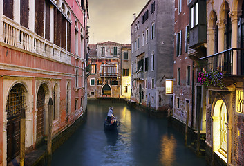 Image showing Traditional Venice gondola ride 