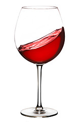 Image showing glass of red wine