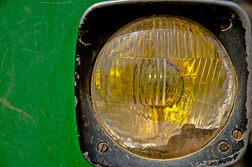 Image showing Vintage tractor front light