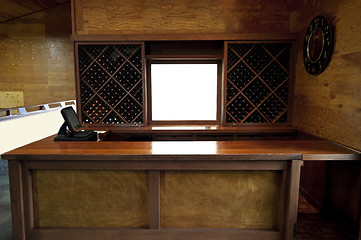 Image showing Wooden Bar