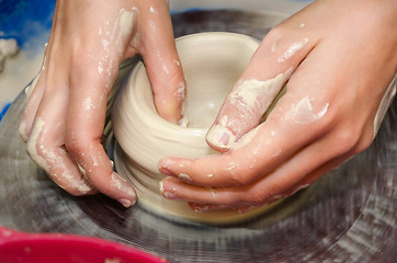 Image showing pottery handmade