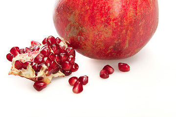 Image showing One simple pomegranate