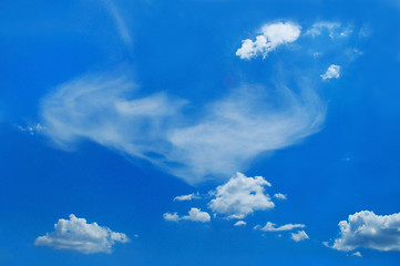 Image showing picturesque clouds are in sky