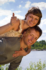 Image showing portrait of love in nature