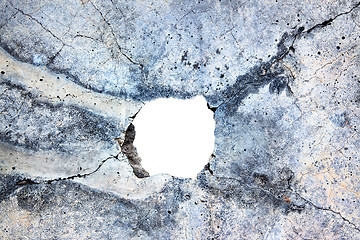 Image showing hole in the concrete