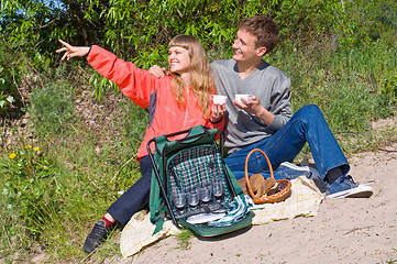 Image showing portrait of love in nature