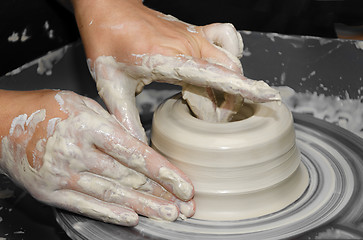 Image showing pottery handmade