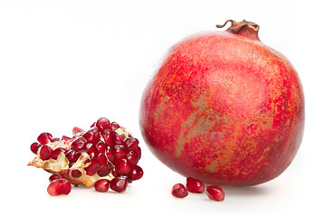 Image showing One simple pomegranate