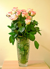 Image showing bouquet of fresh roses 