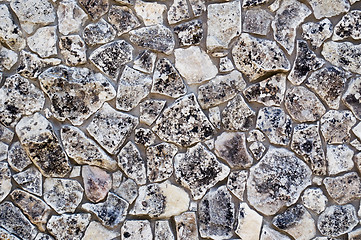 Image showing texture of ancient stone wall