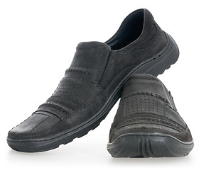 Image showing Men's walking shoes nubuck 