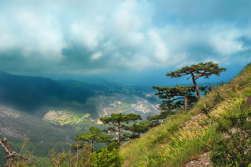 Image showing  view from the mountains