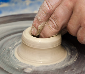 Image showing pottery handmade