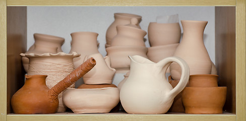 Image showing pottery handmade