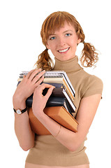 Image showing girl holding a book