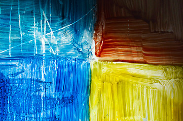 Image showing colorful abstraction of glass