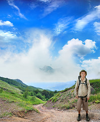 Image showing young tourist 