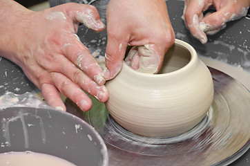 Image showing pottery handmade