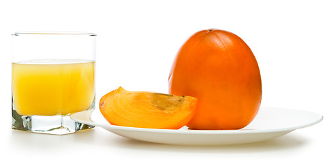 Image showing fruit juicy persimmons 