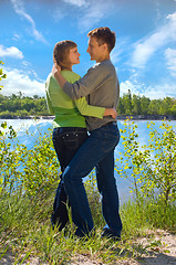 Image showing portrait of love in nature