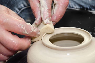 Image showing pottery handmade