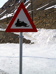 Image showing Scooter warning