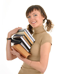 Image showing girl holding a book