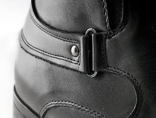 Image showing Black Men's leather shoes 