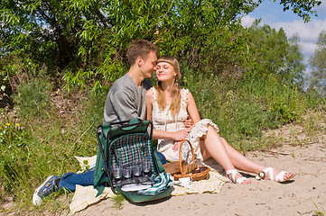 Image showing portrait of love in nature