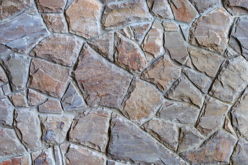 Image showing texture of ancient stone wall