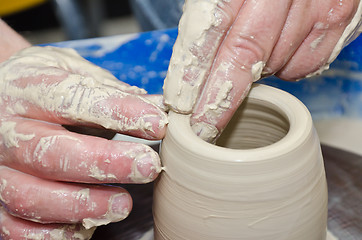 Image showing pottery handmade