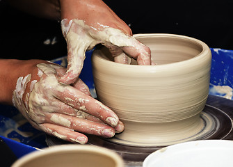 Image showing pottery handmade