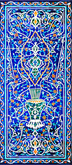 Image showing Traditional ornament of ceramics at the mosque