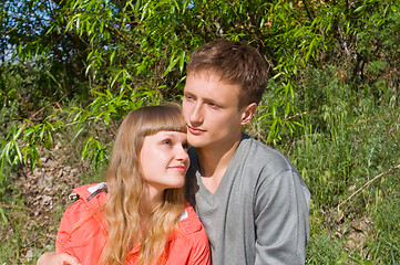 Image showing portrait of love in nature