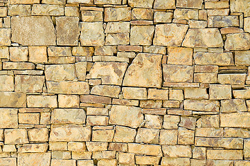 Image showing texture of ancient stone wall