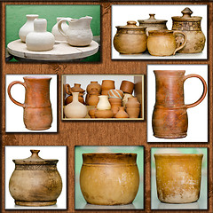 Image showing pottery handmade