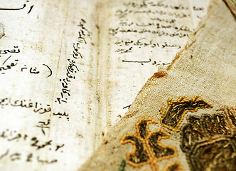 Image showing Background of the ancient Eastern book