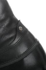 Image showing Black Men's leather shoes 