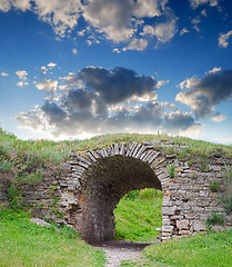 Image showing ruins of an ancient arch