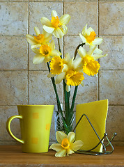 Image showing  bouquet of daffodils 