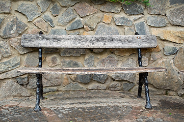 Image showing park bench 