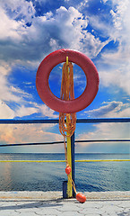 Image showing lifebuoy skyline