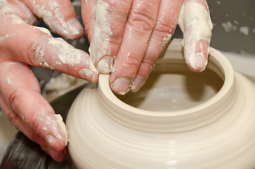 Image showing pottery handmade