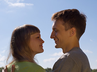 Image showing portrait of love in nature