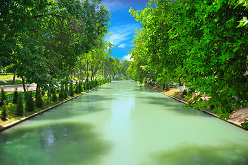 Image showing Nice view of the muddy river